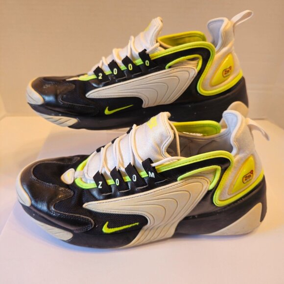 Nike  Zoom 2K  Men's Size 11 White-Black Volt Sneakers - A00269-004 - Picture 1 of 13